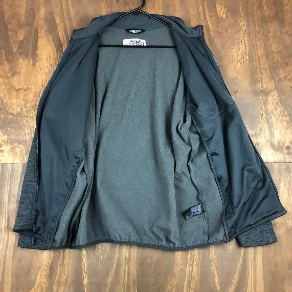 The North Face Mens Jacket Heathered Gray Canyonlands Hiking Casual Full Zip XL